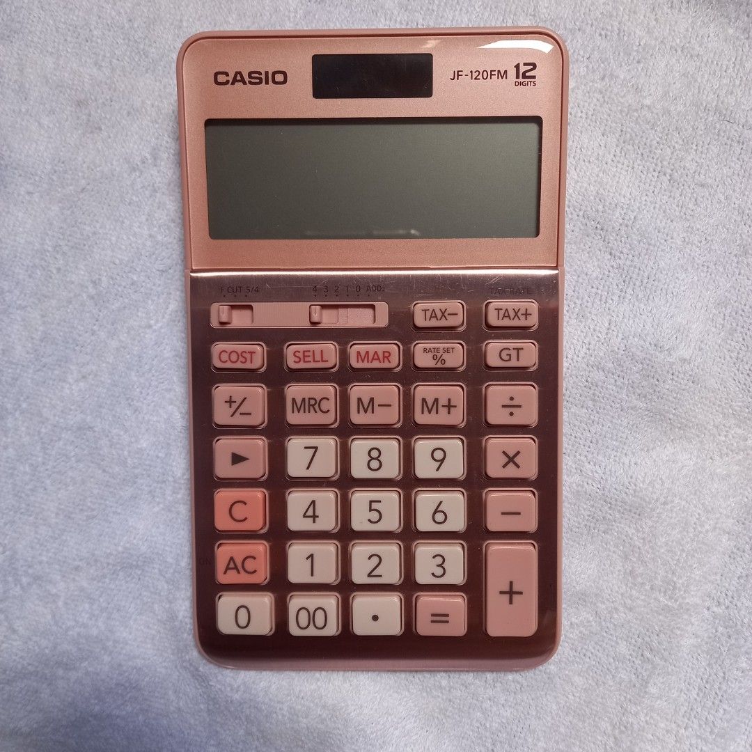 CASIO Calculator in Rose Gold