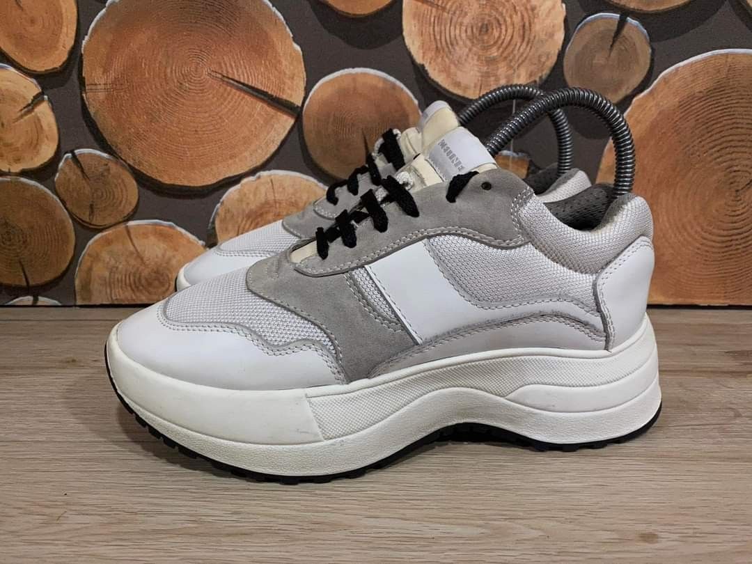 CELINE by PHOEBE PHILO white leather 'Delivery' sneakers - 41 - NEW