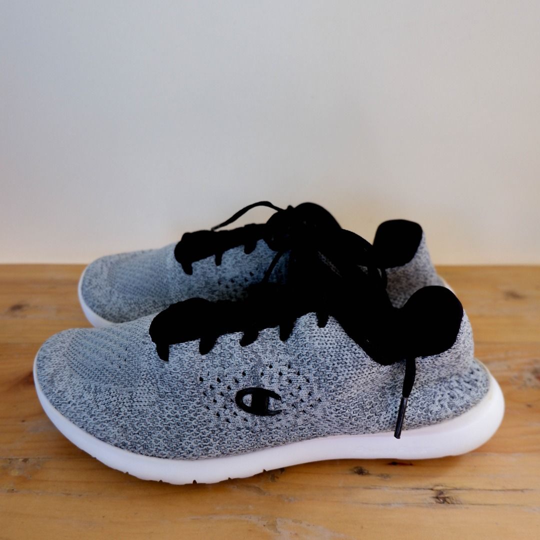 Champion 171683 Gray Black Tenis Champion Activate Power Knit Runner Lace up Original Preloved