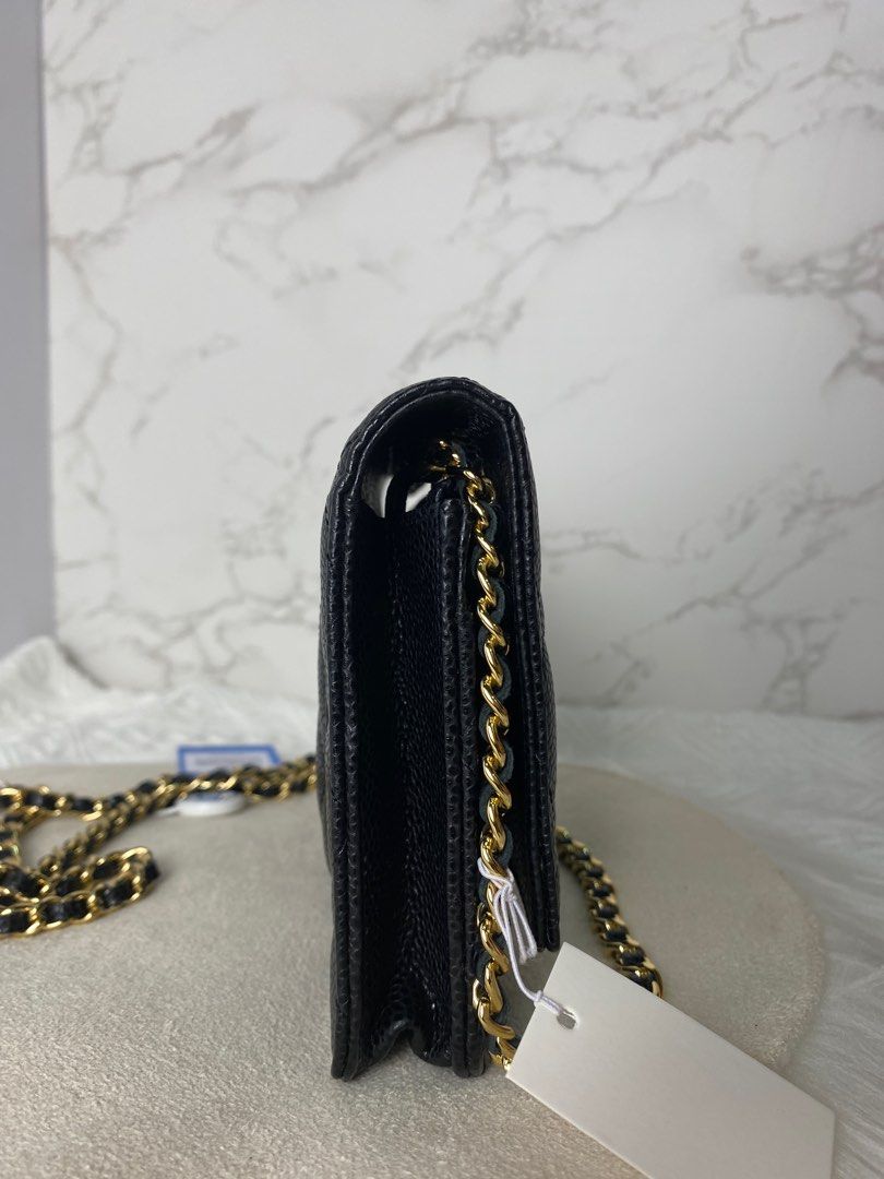 Chanel WOC Review  Classic Wallet on Chain in Caviar & Gold Hardware # chanel #chanelwoc 