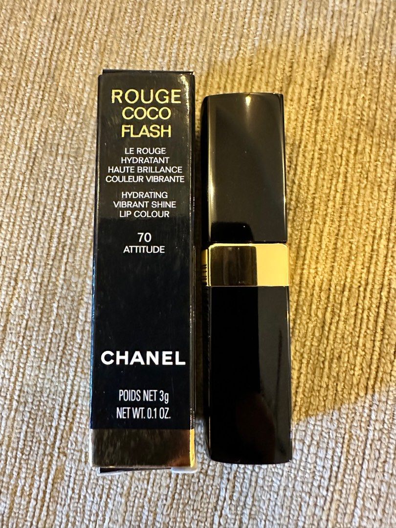 Chanel Rouge Coco Flash Lip Color #70 Attitude, Beauty & Personal Care, Face, Makeup on Carousell rouge coco flash 70 attitude