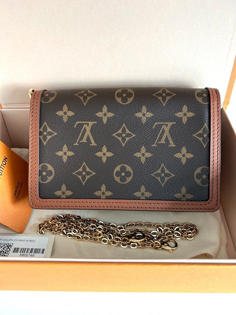 LV DAUPHINE CHAIN WALLET M68746 in 2023  Small messenger bag, Wallet chain,  Leather wallet