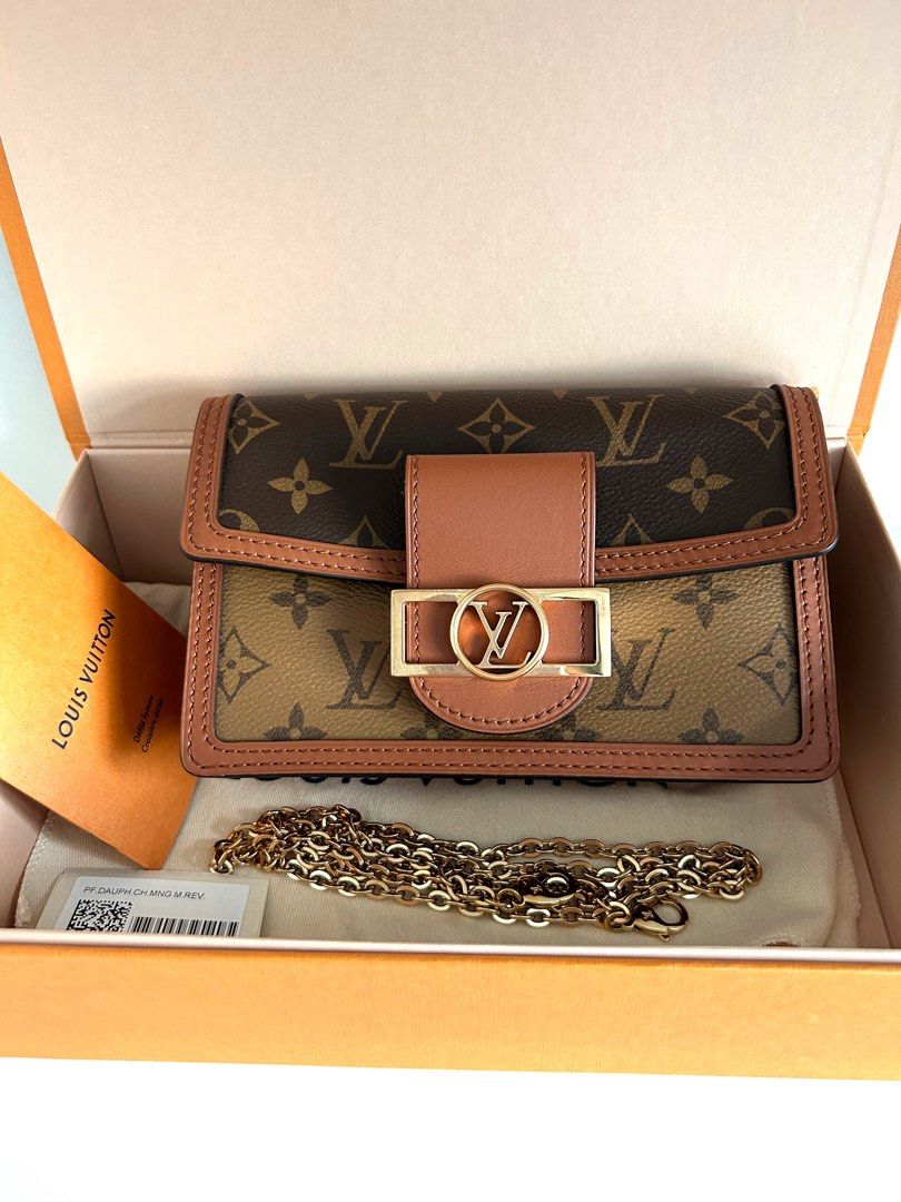 Louis Vuitton Monogram Dauphine Chain Wallet
