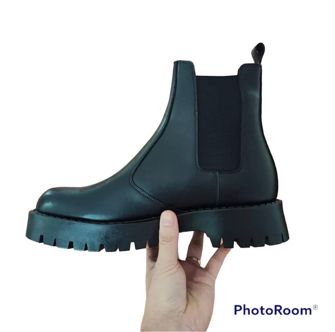 chunky high chelsea boots