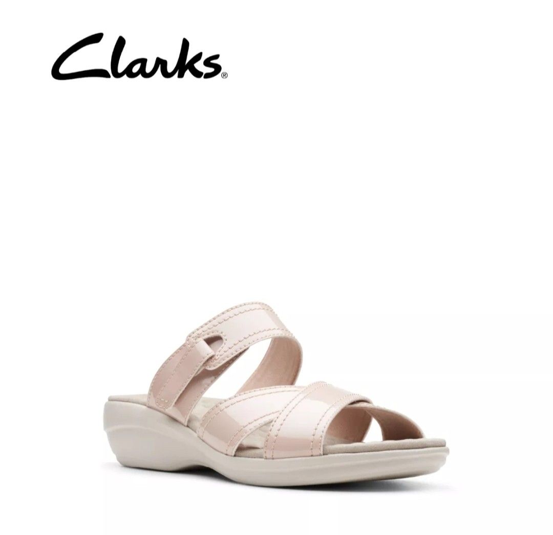 Clarks womens flat sandals online