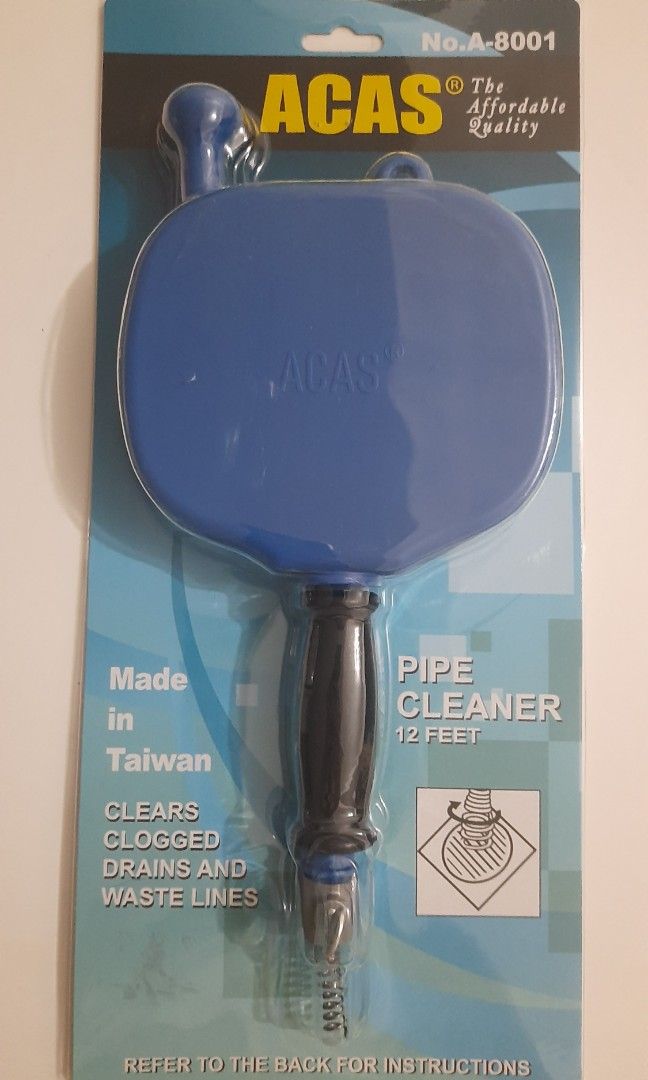 Clogged Choke Drain Snake Sink Pipe Cleaner Bathroom Shower, Furniture & Home Living, Bathroom