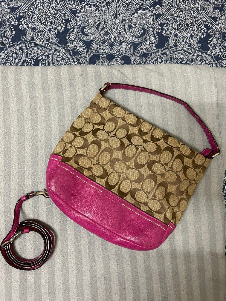 Crossbody Bag Coach in Hot Pink Women s Fashion Bags Wallets