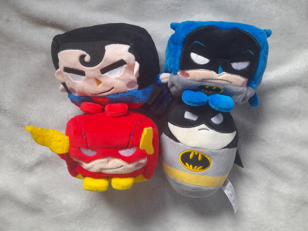DC Heroes Kawaii Cube Plush Set: Superman, Batman, Flash, Hobbies & Toys,  Toys & Games on Carousell