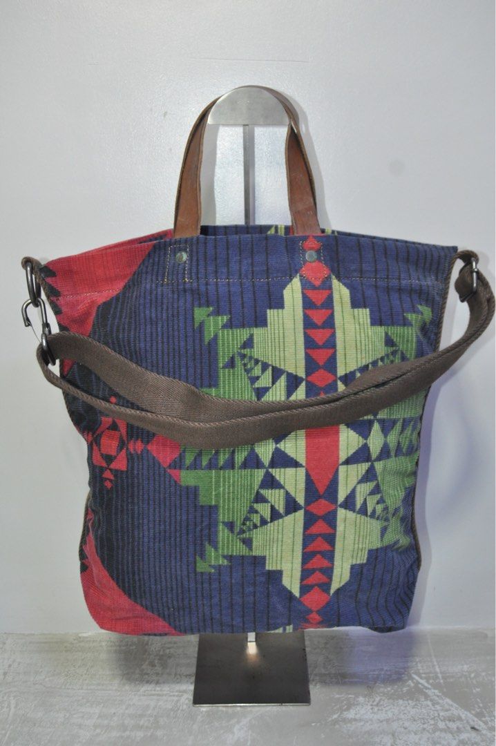 Denim Supply Ralph Lauren F W 11 2 Way Aztec Corduroy Navajo Bag
