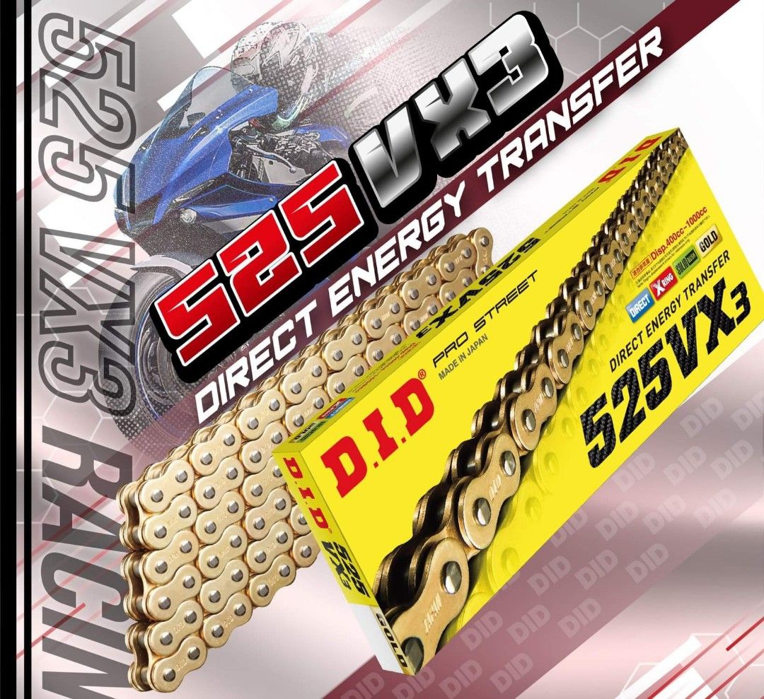 DID 525 XV3 XRing Chain & Sprocket set for Yamaha Tracer 900, MT09