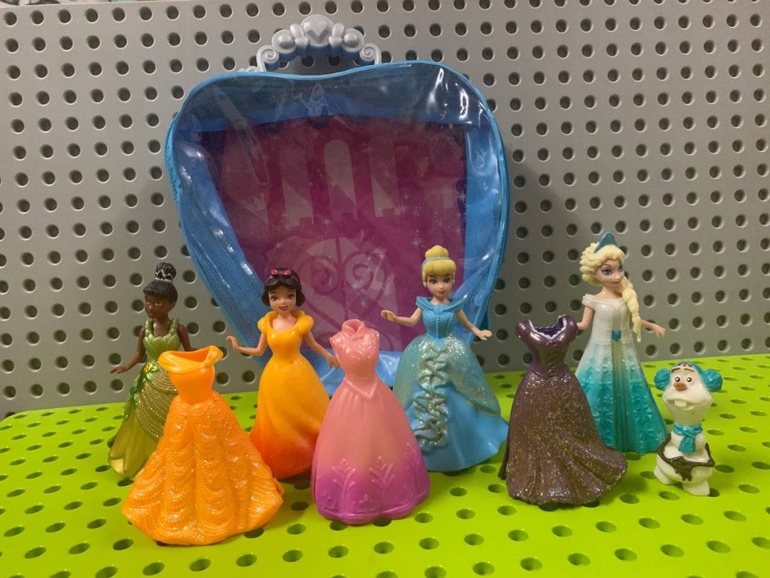magiclip princess dresses Disney Princess Magic Clip Glitter Polly Pocket Lot Of 7 MagiClip Dresses