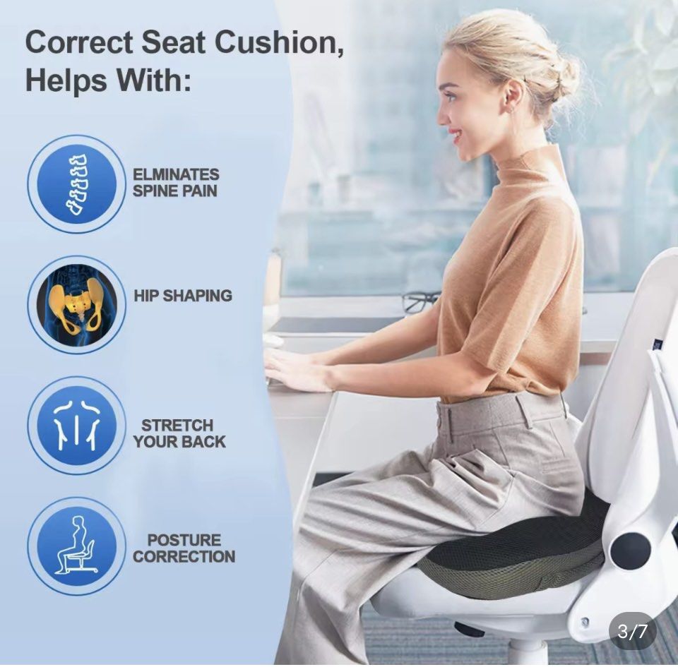 Donut Seat Cushion Hip Shaping Pillow Cooling Pad Mesh Health