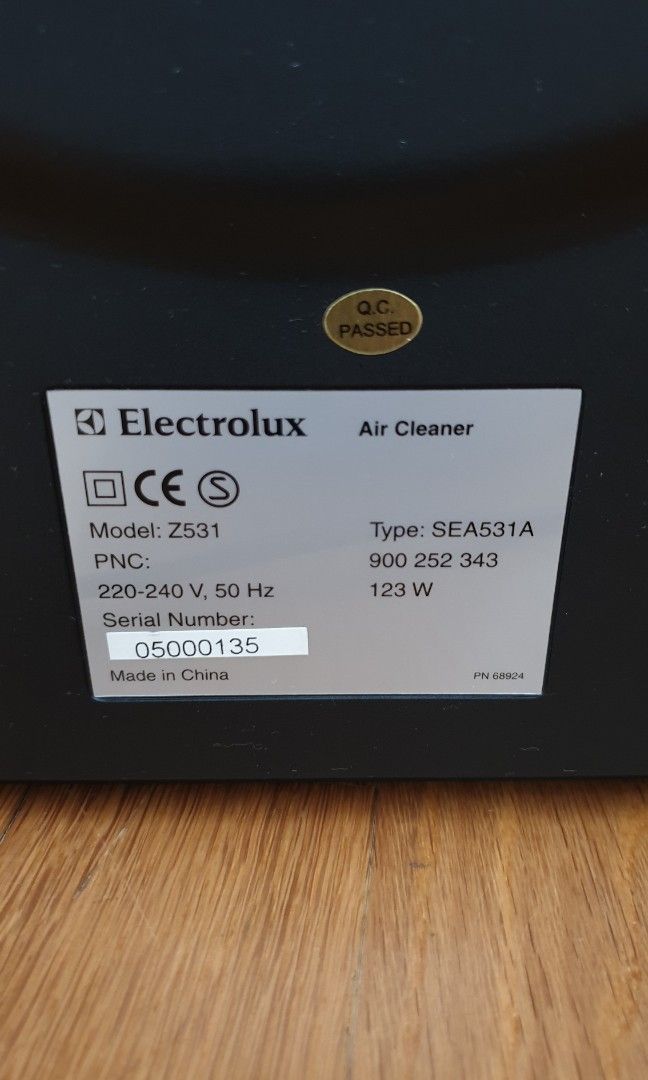 Electrolux Air Cleaner, Furniture & Home Living, Cleaning & Homecare ...