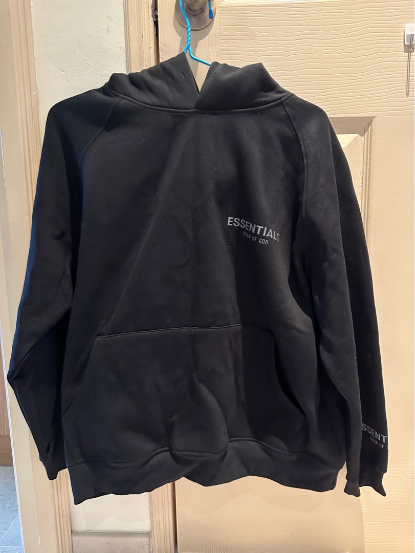 Essentials core collection stretch limo hoodie 3m (black), Men's ...