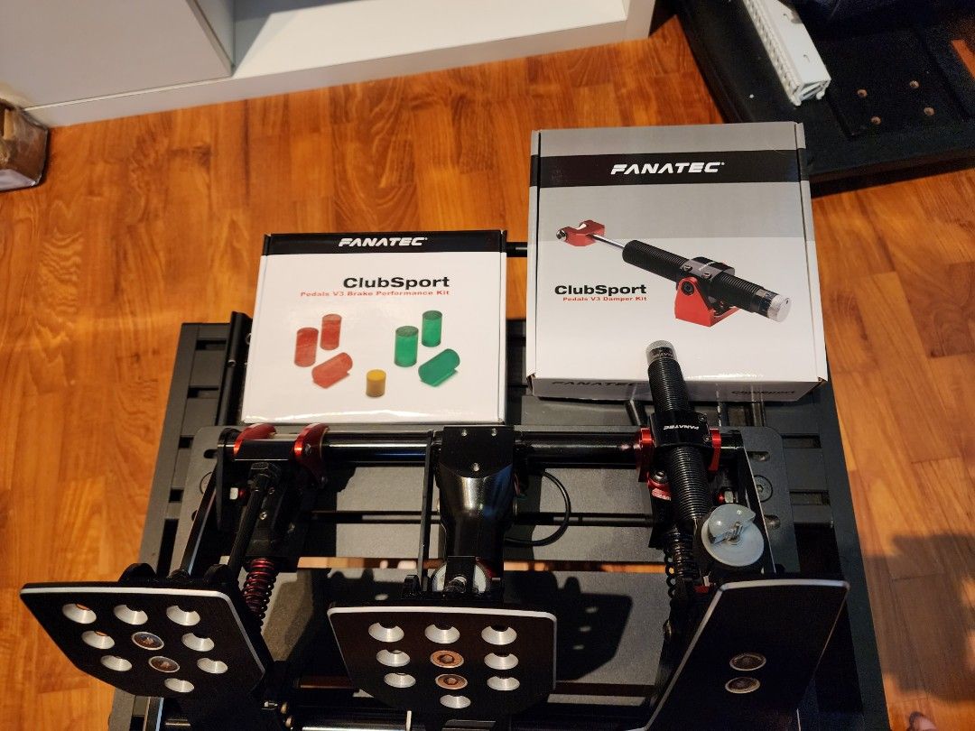 Fanatec Clubsport V3 pedals, fully upgraded with Pedal Performance Kit