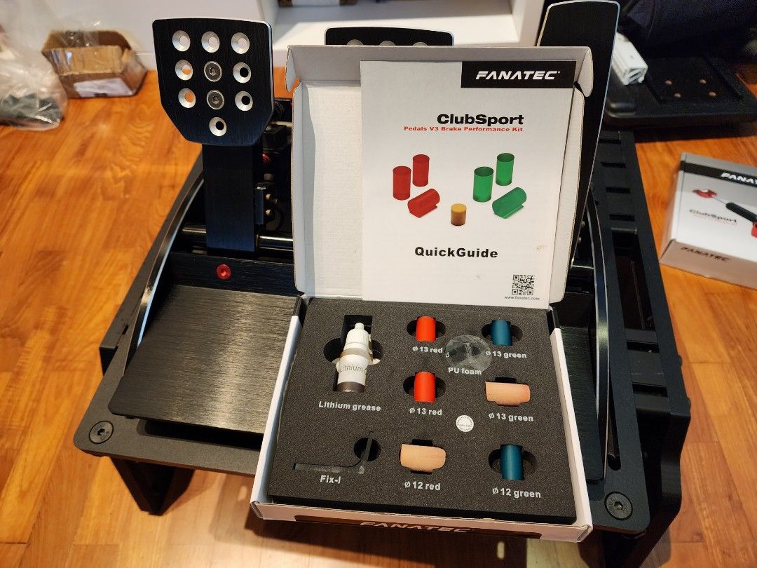 Fanatec Clubsport V3 pedals, fully upgraded with Pedal Performance Kit
