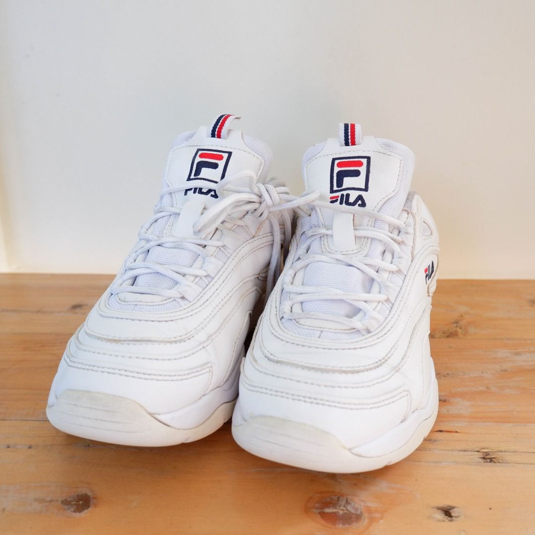 FILA Ray Disruptor Chunky Sneakers White FS1SIA1160X WWT Lace up Babies Kids Babies Kids Fashion on Carousell