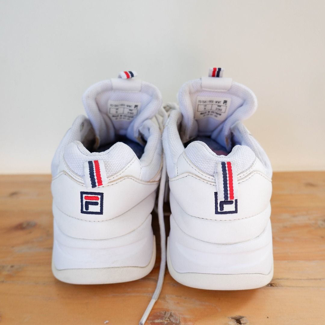 FILA Ray Disruptor Chunky Sneakers White FS1SIA1160X WWT Lace up Babies Kids Babies Kids Fashion on Carousell