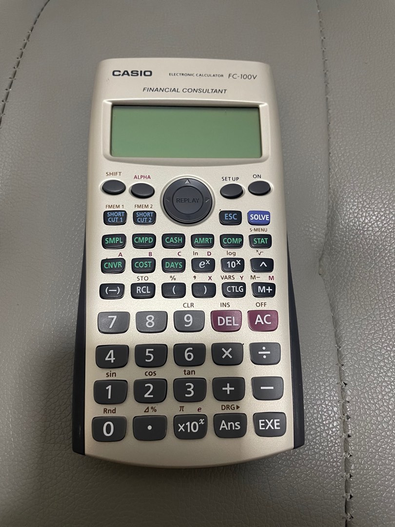 Financial Calculator FC100v Casio, Mobile Phones & Gadgets, Other Gadgets on Carousell