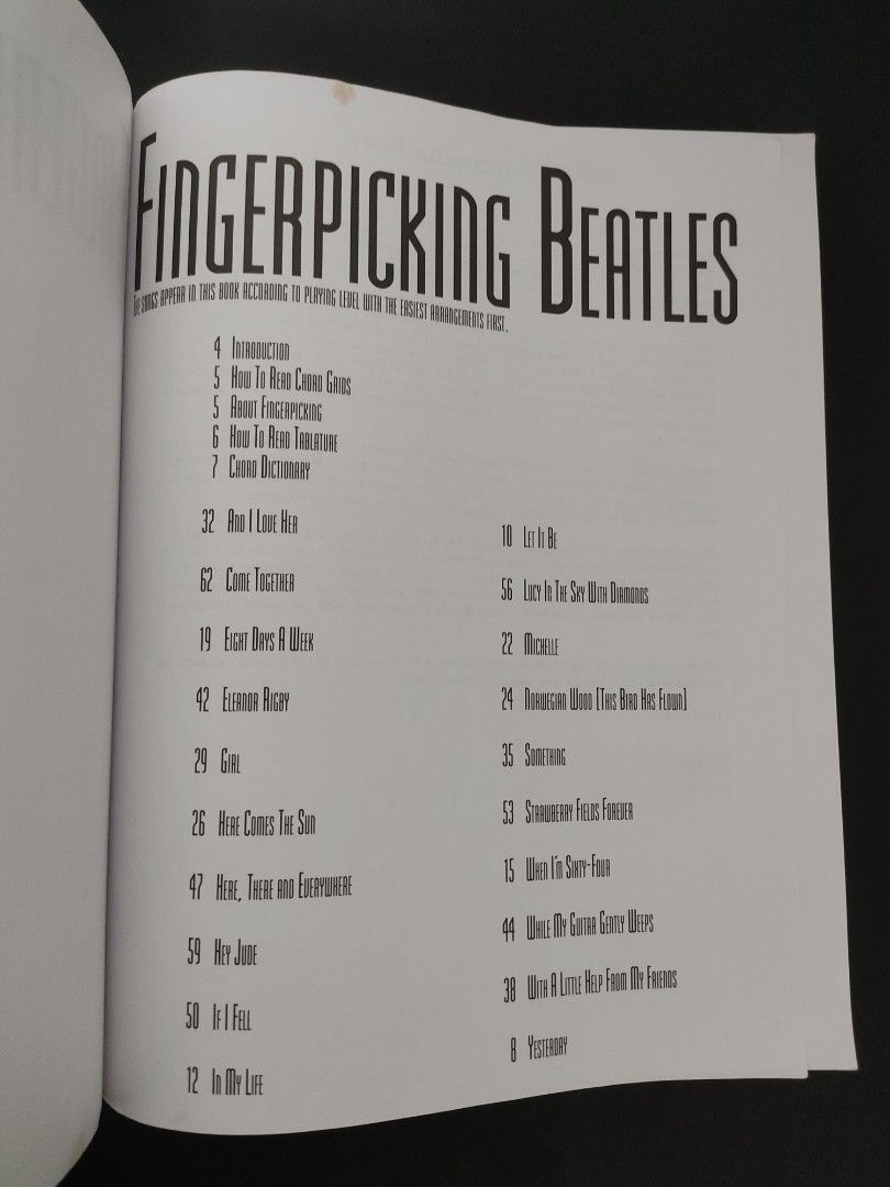Fingerpicking Beatles; 20 Classic Songs on Carousell
