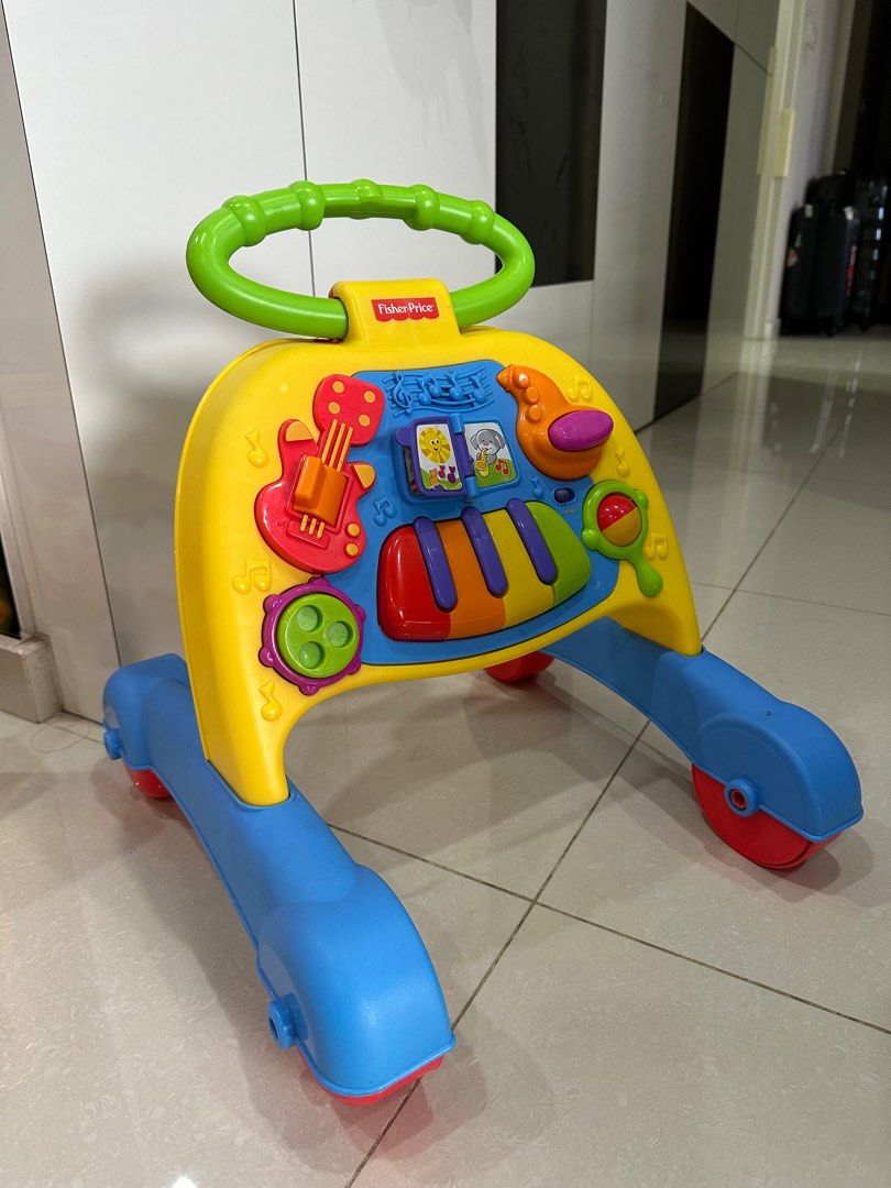  Fisher-Price Brilliant Basics Musical Activity Walker : Toys &  Games