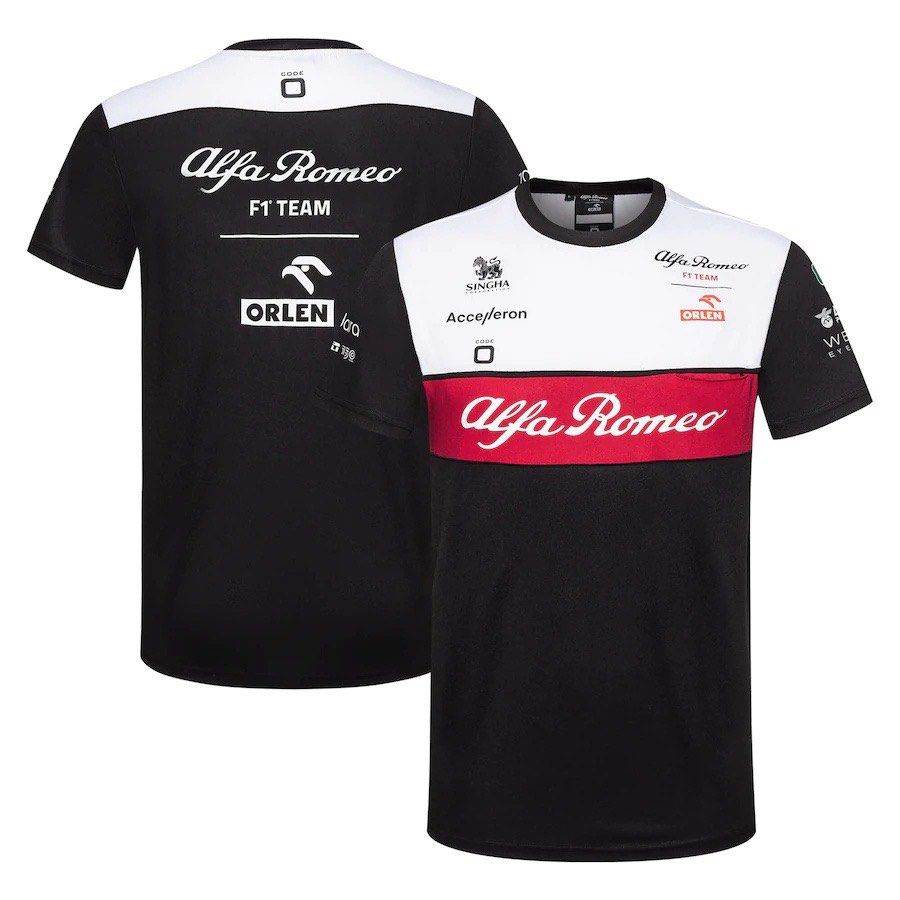Formula One Racing Alfa Romeo F1 Team ORLEN Team T Shirt Summer