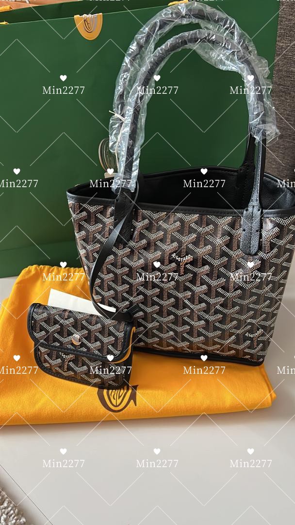 The Goyard Mini Anjou bag is a nod to the brand's emblematic Saint