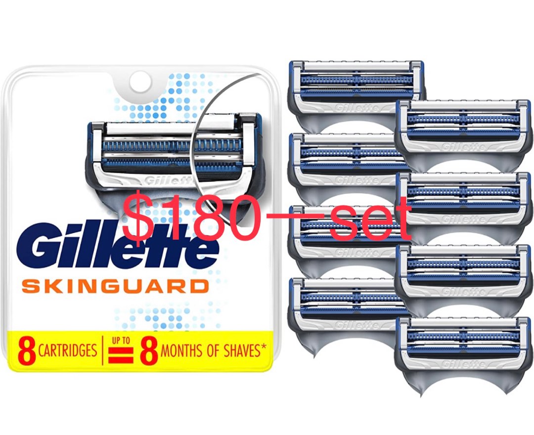 Gillette吉列SkinGuard紳適系列剃鬚刀頭, 美容&個人護理, 男士美容 & 護理 - Carousell