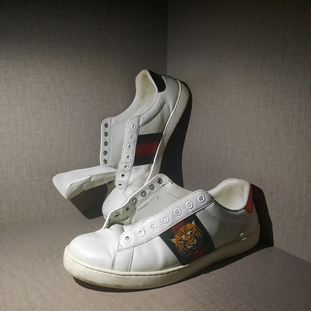 Gucci ace tiger Men s Fashion Footwear Sneakers on Carousell