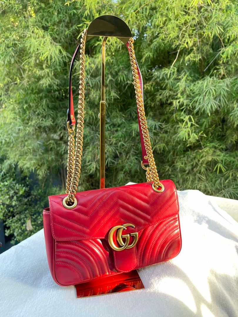 Gucci marmont large red clearance