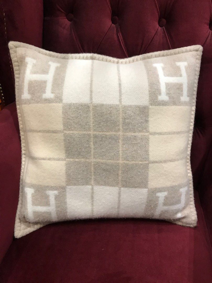 Hermes Pillow, Furniture & Home Living, Bedding & Towels on Carousell