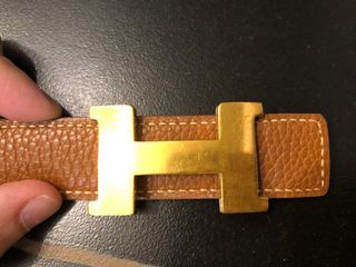 Hermes Kelly Belt in Rose Gold Plate, Luxury, Accessories on Carousell