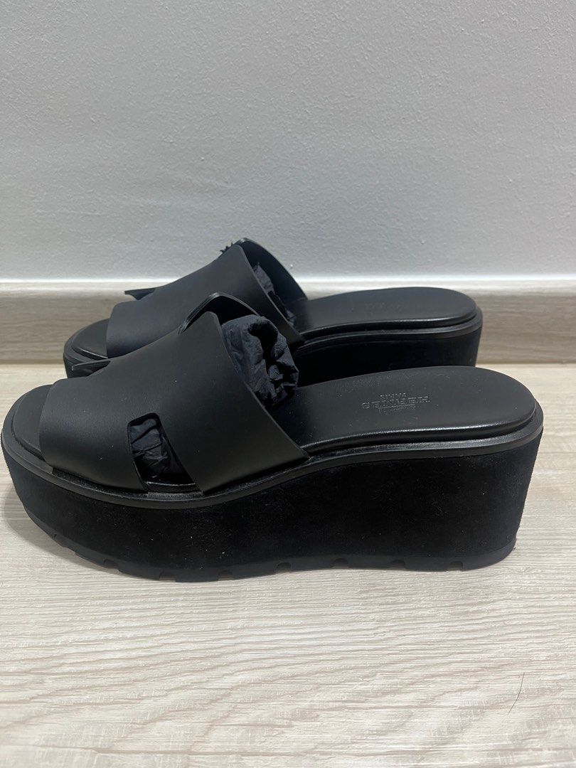 Hermes wedge (EZE 30 sandal), Luxury, Sneakers & Footwear on Carousell