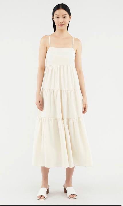 Crepe maxi dress shop h&m