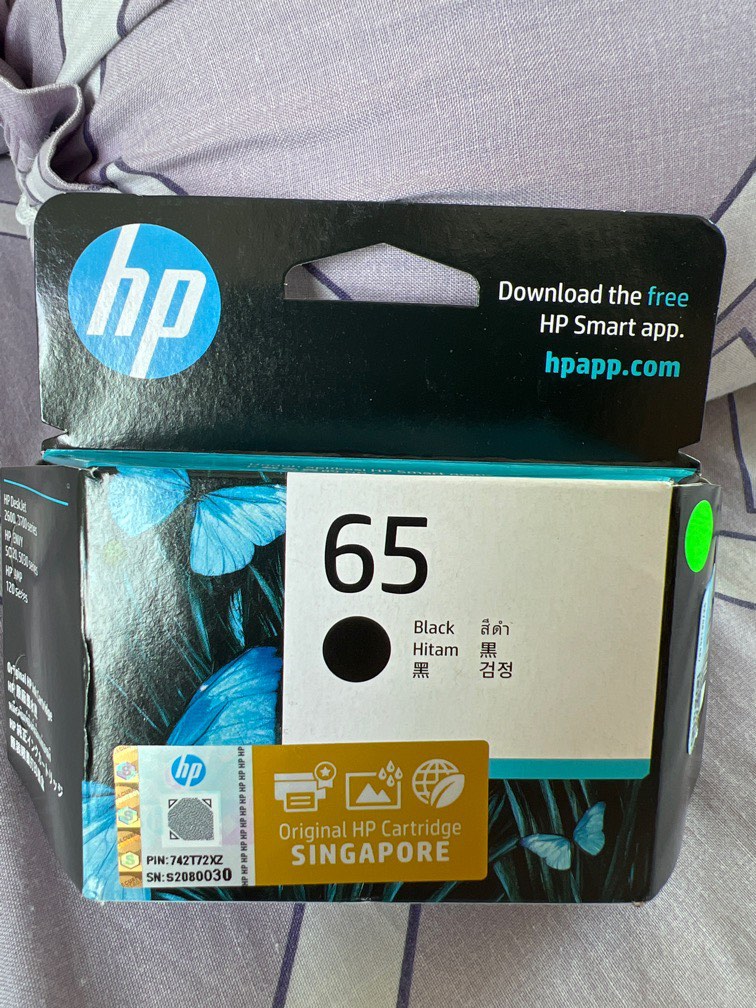 HP Ink Cartridge 65 black, Computers & Tech, Printers, Scanners