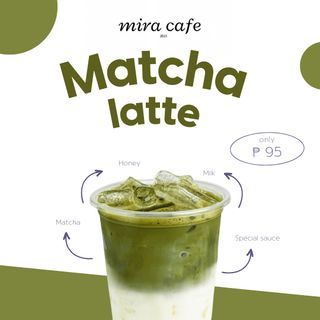 Iced matcha latte