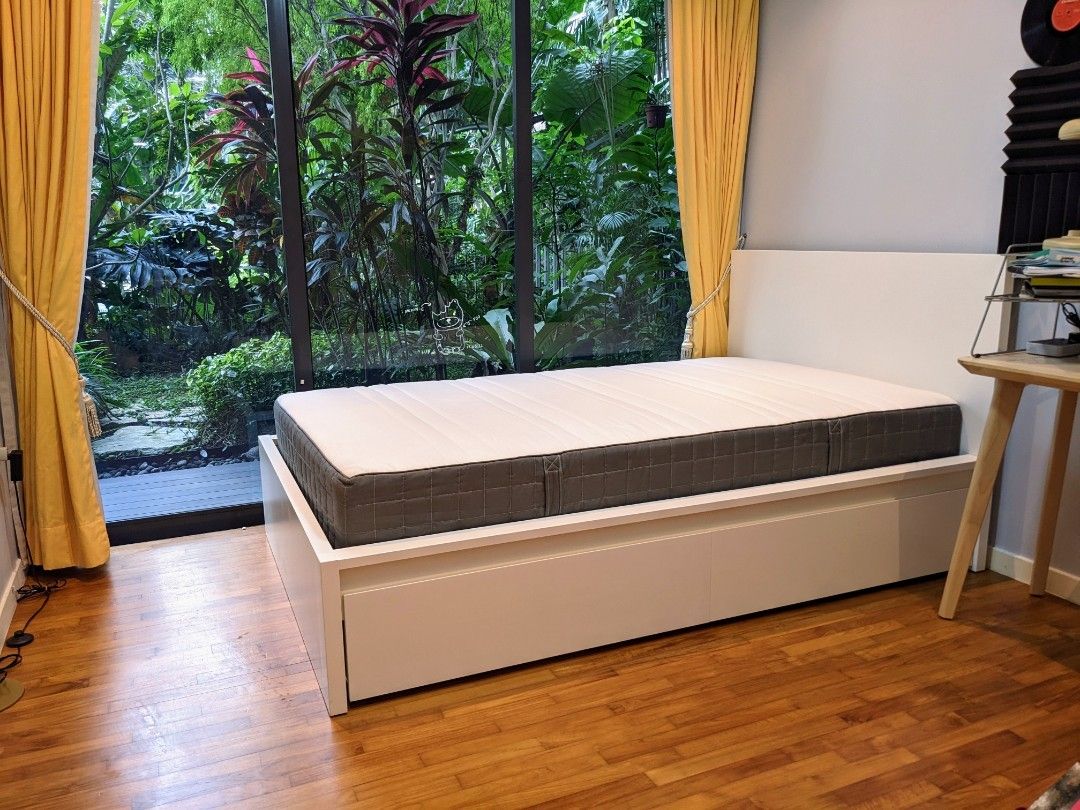 Ikea Hovag mattress, Furniture & Home Living, Furniture, Bed Frames