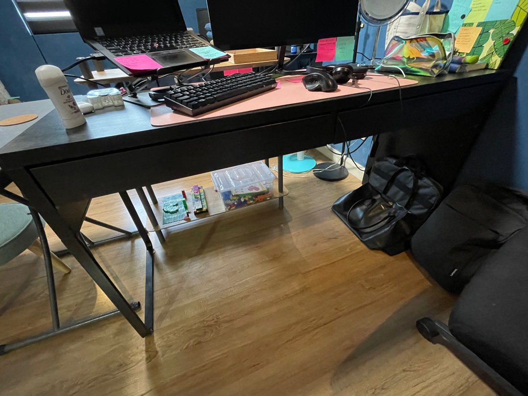 Micke black brown desk new arrivals