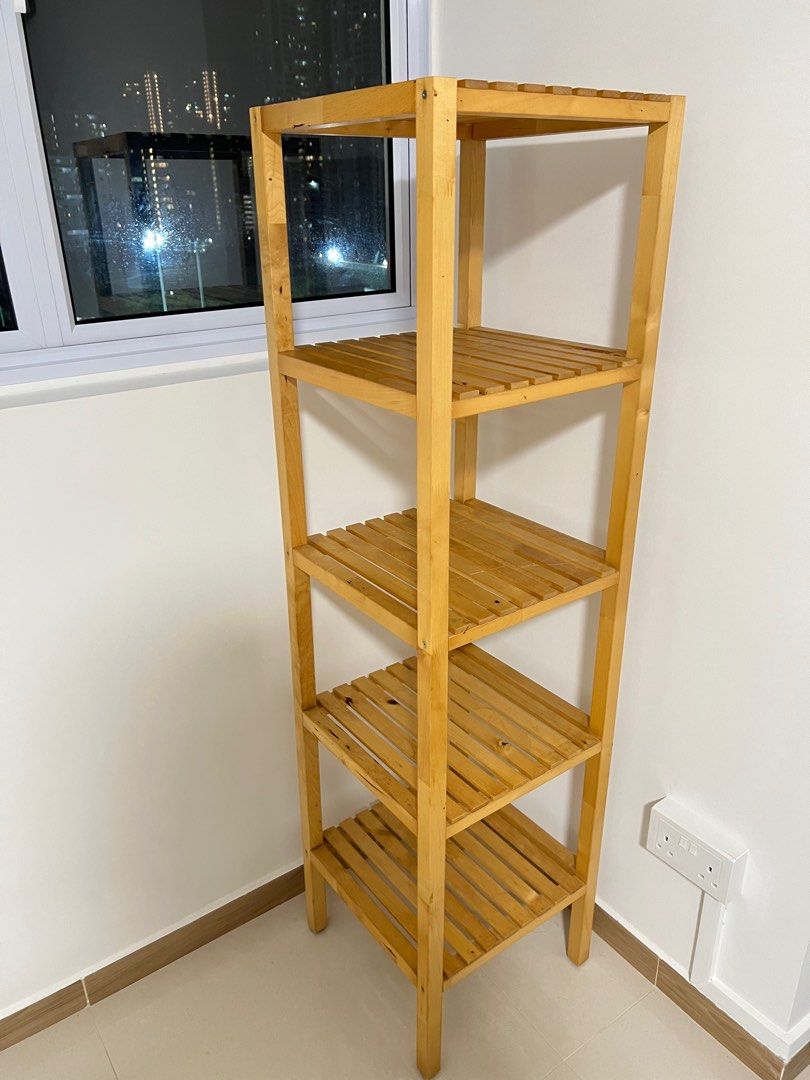 IKEA wood shelf shelves rack, Furniture & Home Living, Furniture, Shelves, & Racks on