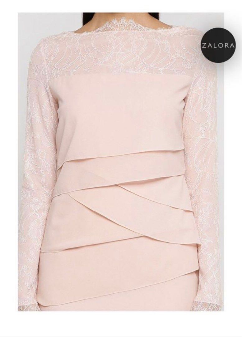 Irene Long Dress in Peach (Category: Baju Kurung & sets) located in Singapore. Submitted by shopgeorgette (Listing ID 1225506201, Image 3). Description: Bought it last year on impulse while I was pregnant as I thought of wearing it this year, unfortunately it doesn’t fit me right. Size M New with tag Will let go at $150 for fast deals..
