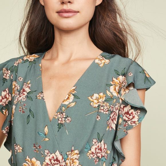 Joa emerald sale floral dress