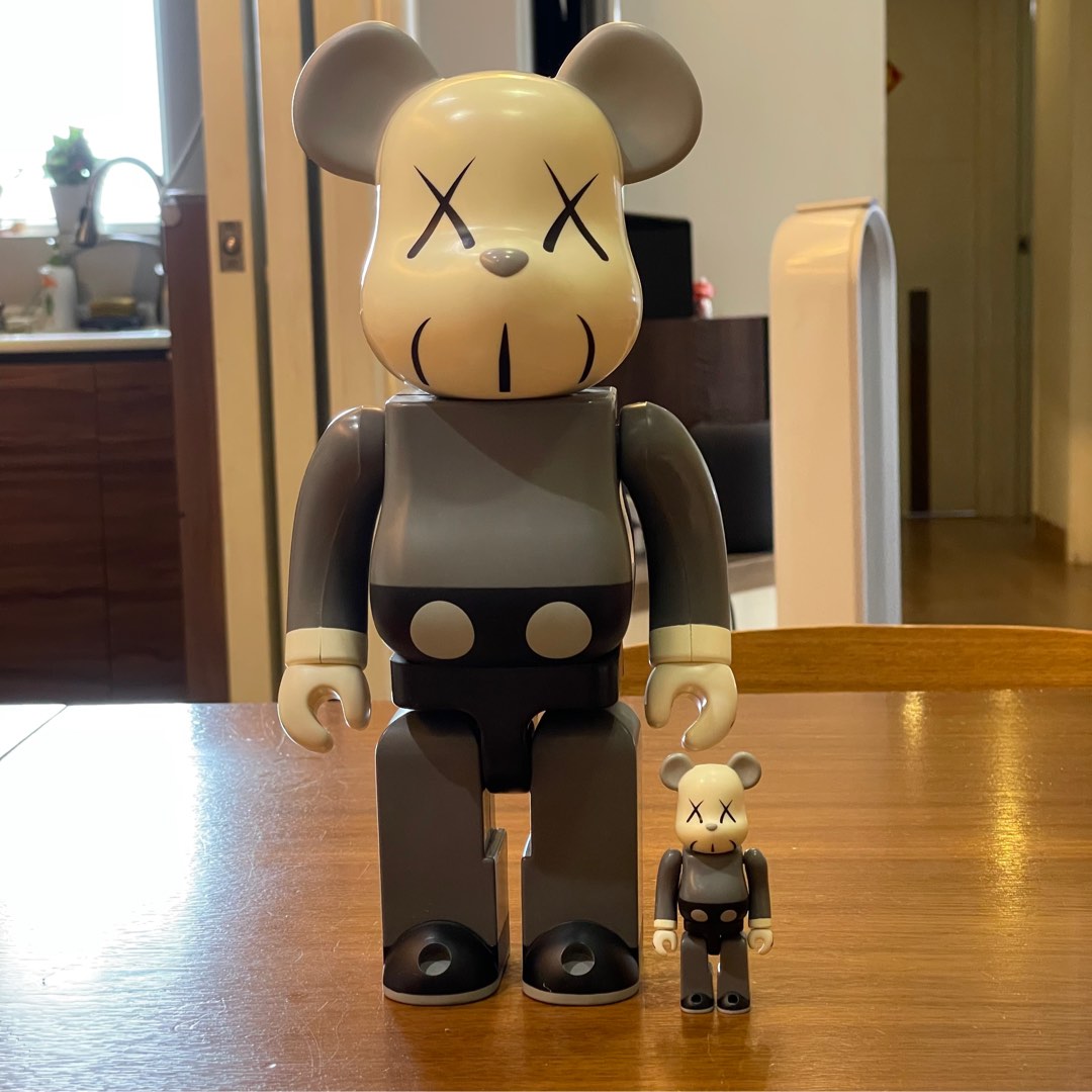 KAWS bearbrick be@rbrick 400% & 100% Medicom Toys, 興趣及 
