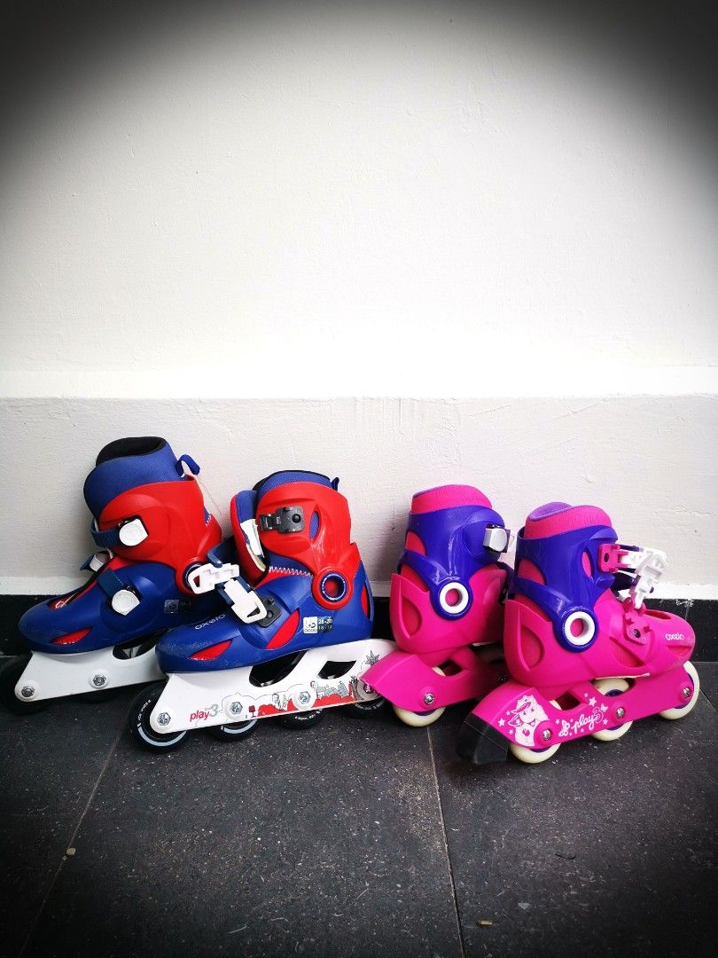 Kid size roller blades 4 to 7 year old, Sports Equipment, Sports