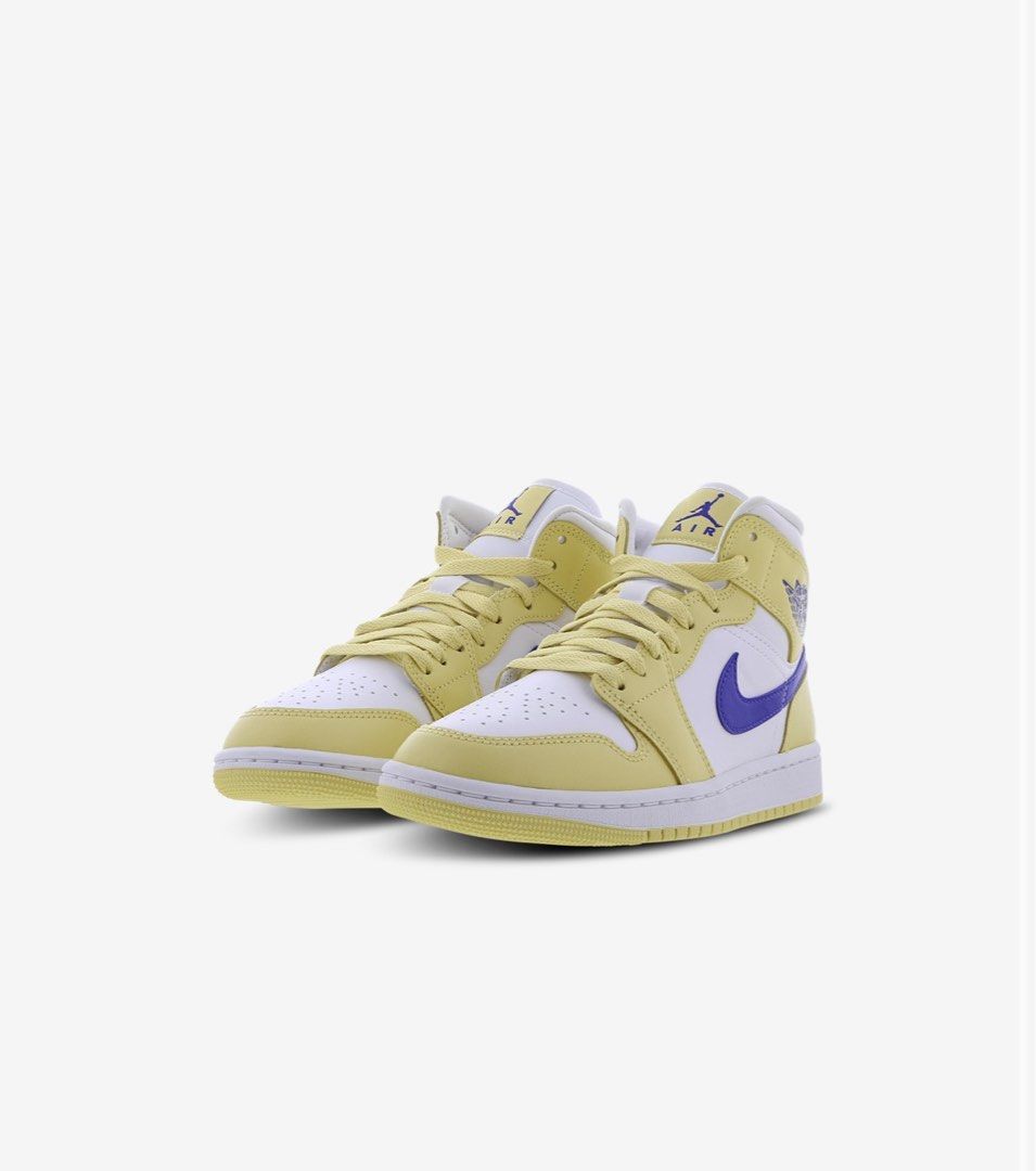 lemon wash jordan 1 mid, Women's Fashion, Footwear, Sneakers on Carousell