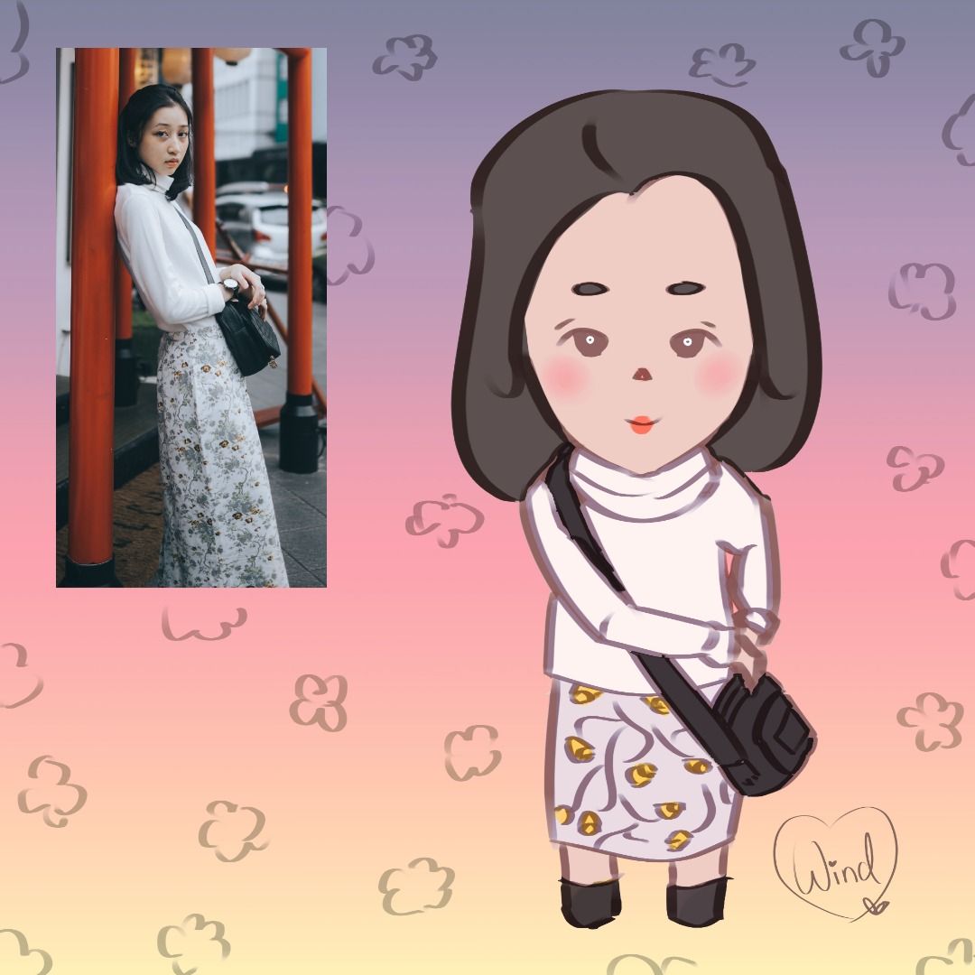Draw you in a cute style! (Digital), Hobbies & Toys, Stationery & Craft