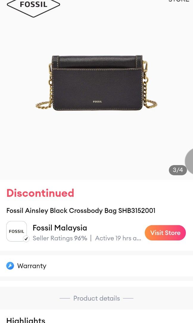 Letgo New original fossil wallet crossbody