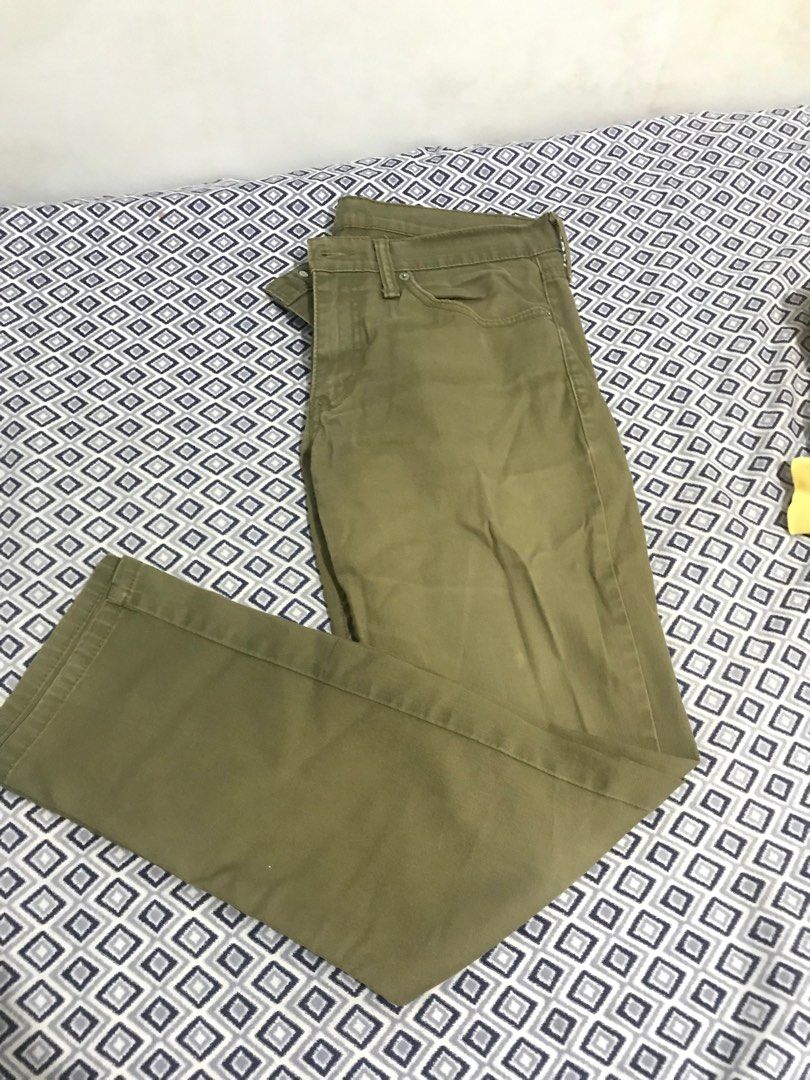 Levis 511 Jeans (Olive Green), Men's Fashion, Bottoms, Jeans on Carousell