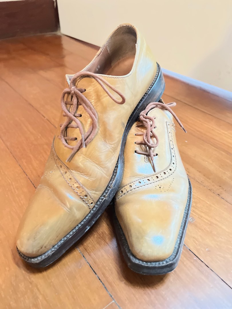 Brown Dress Shoe Authentic Genuine Skin Italian Onesto Dark Brown main image 0