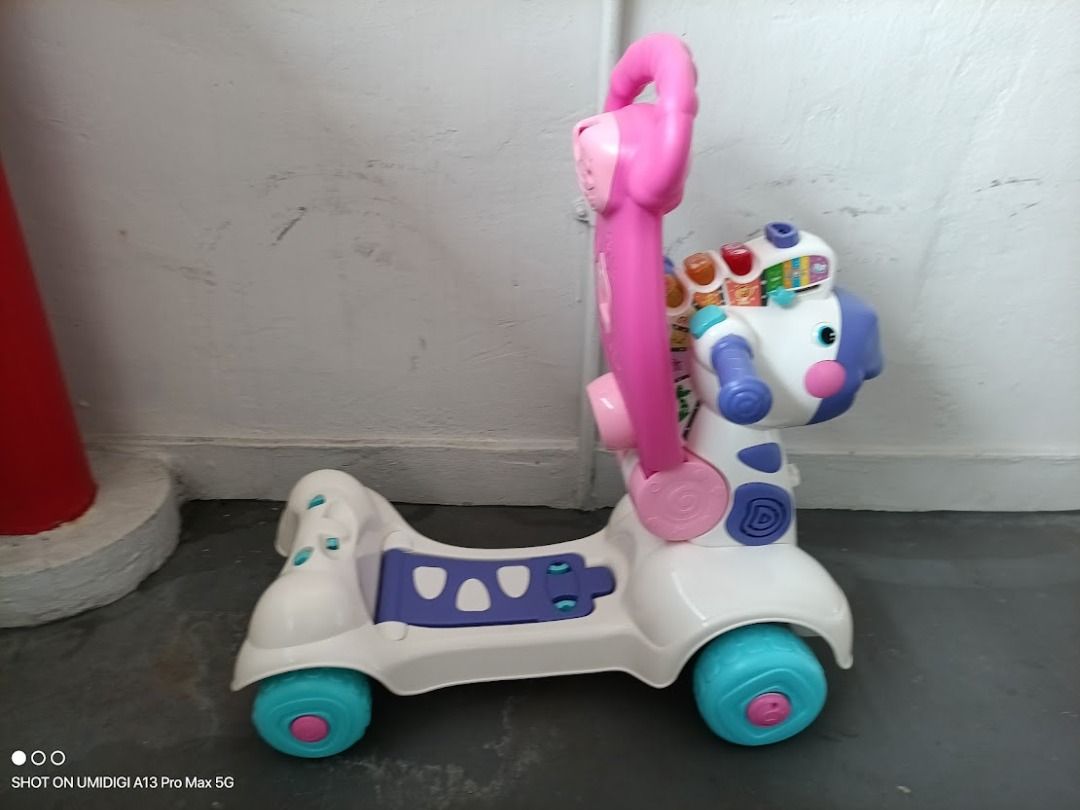 Vtech 3 in 1 zebra scooter pink hotsell
