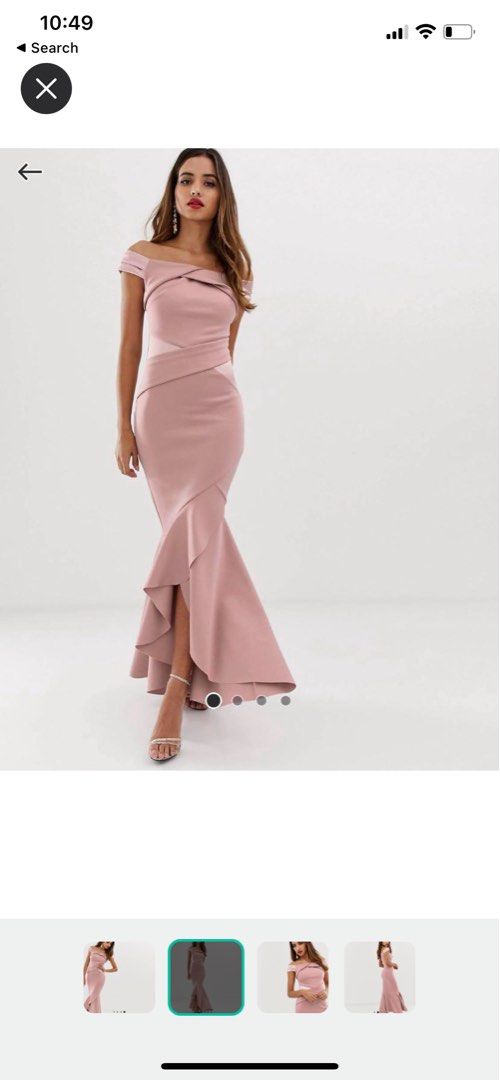 Lipsy maxi dress with ruffle Women s Fashion Dresses Sets Evening dresses gowns on Carousell